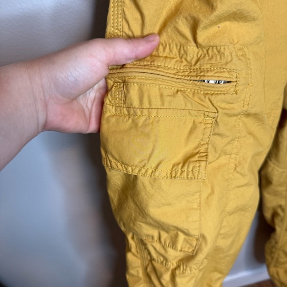 Urban Outfitters Standard Cloth Technical Cargo Pant Mens Gold - Picture 5 of 15